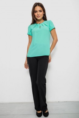 Блуза однотонная, цвет мятный, 230R112