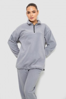 Спорт костюм жіночий на флісі, колір світло-сірий, 241R2007