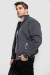 Спортивна кофта чоловіча на флісі, колір темно-сірий, 244R2718