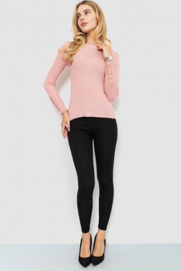 Кофта женская трикотажная однотонная, цвет светло-розовый, 204R017