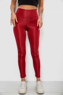 Лосини жіночі однотонні, колір бордовий, 214R155-1