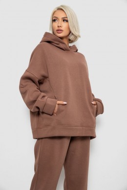 Спортивный костюм женский на флисе, цвет мокко, 247R2011K