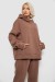 Спортивный костюм женский на флисе, цвет мокко, 247R2011K