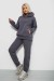 Спортивный костюм женский на флисе, цвет серый, 247R2040