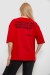 Футболка женская с принтом, цвет красный, 244R2016