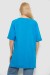 Футболка женская однотонная, цвет бирюзовый, 244R2024-5