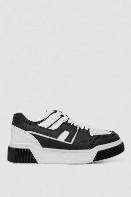 Кроссовки женские, цвет черно-белый, 256RCB008