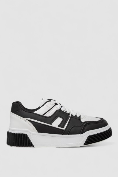 Кроссовки женские, цвет черно-белый, 256RCB008