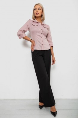 Сорочка класична в смужку, колір пудровий, 230R643