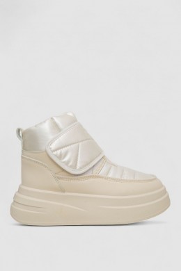 Дутики жіночі зимові на хутрі, колір бежевий, 248RLM10