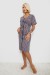 Халат женский на молнии с принтом, цвет сине-пудровый, 257R1030-8