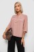 Блуза однотонная, цвет пудровый, 230R97-2 Блуза однотонная, цвет пудровый, 230R97-2