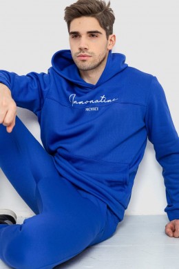 Спортивный костюм мужской на флисе, цвет электрик, 238R57160