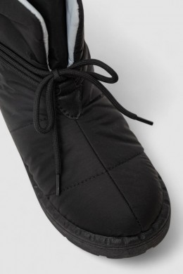 Дутики женские зимние на меху, цвет черно-серый, 248RFM600