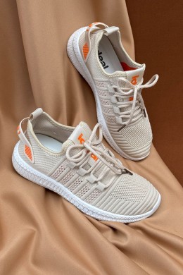 Кроссовки женские текстиль, цвет бежевый, 243RF68