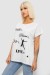 Футболка женская с принтом, цвет молочный, 244R3004