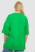 Футболка женская однотонная, цвет зеленый, 244R2023