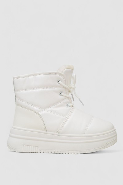 Ботинки зимние женские на меху  -уценка, цвет белый, 248RAM017-U-4