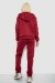 Спортивный костюм женский на флисе, цвет бордовый, 257R86 Спортивный костюм женский на флисе, цвет бордовый, 257R86