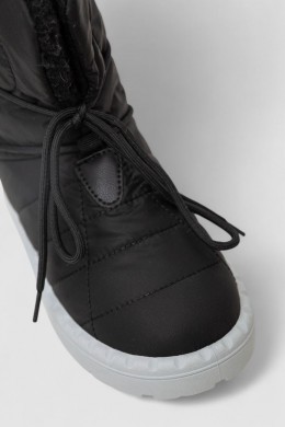 Дутики женские зимние на меху, цвет черно-серый, 248RFM500