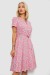 Платье софт с принтом, цвет розовый, 230R1016 Платье софт с принтом, цвет розовый, 230R1016