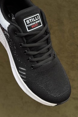 Кроссовки мужские демисезонные, цвет черно-белый, 248RH272