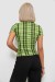 Сорочка жіноча в клітинку, колір салатовий, 230R065 Сорочка жіноча в клітинку, колір салатовий, 230R065