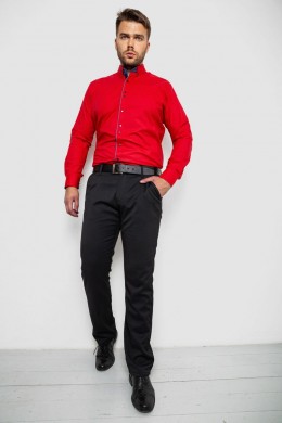 Рубашка мужская с принтом  -уценка, цвет красный, 214R3092-U