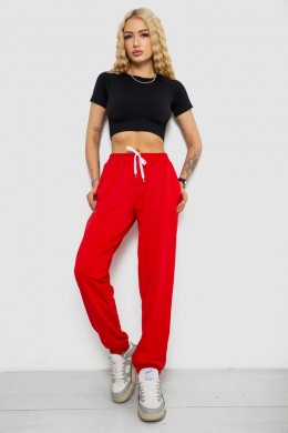 Спортивные штаны женские  -уценка, цвет красный, 238R347-U-41