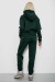 Спортивный костюм женский на флисе, цвет темно-зеленый, 247R2039 Спортивный костюм женский на флисе, цвет темно-зеленый, 247R2039