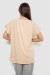 Футболка женская с принтом, цвет светло-бежевый, 244R3002