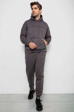 Спортивный костюм мужской на флисе, цвет серый, 238R029