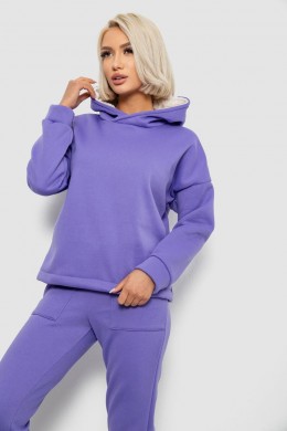 Спортивный костюм женский на флисе, цвет сиреневый, 257R88