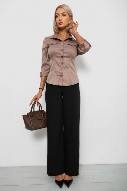 Сорочка класична в смужку, колір бежевий, 230R643