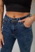 Джинсы женские однотонные Skinny, цвет синий, 244R1268