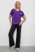 Футболка женская с принтом, цвет фиолетовый, 244R2304-5