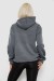 Худи женский с капюшоном на флисе, цвет серый, 257R335