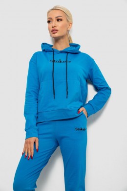 Спортивний костюм жіночий двонитка, колір джинс, 214R1419-006