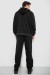 Спортивный костюм мужской на флисе, цвет черный, 244R917 Спортивный костюм мужской на флисе, цвет черный, 244R917