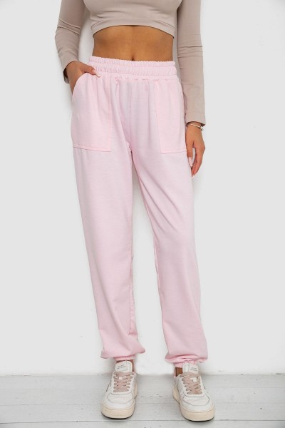 Спортивные штаны женские, цвет розовый, 238R347-1