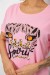 Футболка женская с принтом, цвет розовый, 244R2065