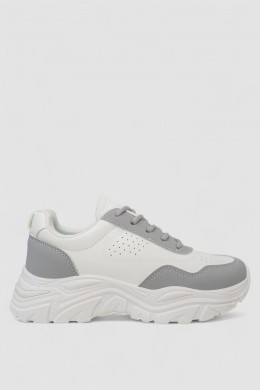 Кросівки жіночі, колір біло-сірий, 248RA70
