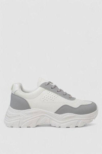 Кросівки жіночі, колір біло-сірий, 248RA70