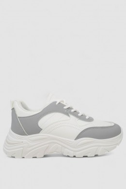 Кросівки жіночі, колір біло-сірий, 248RA80