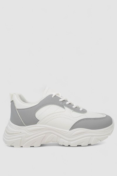 Кросівки жіночі, колір біло-сірий, 248RA80