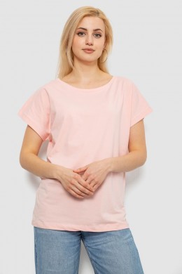 Футболка женская однотонная, цвет персиковый, 244R2300