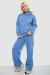 Спортивный костюм женский на флисе, цвет голубой, 257R87