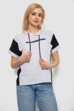 Футболка женская с принтом, цвет серый, 244R2311-5