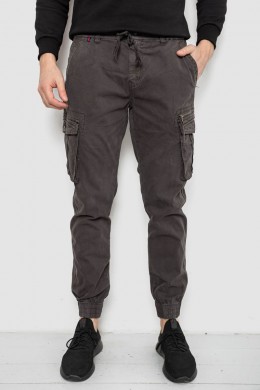 Штаны мужские однотонные, цвет серый, 244R1641