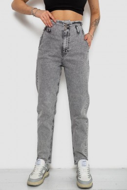 Джинси жіночі Mom-fit, колір сірий, 244R1640S20